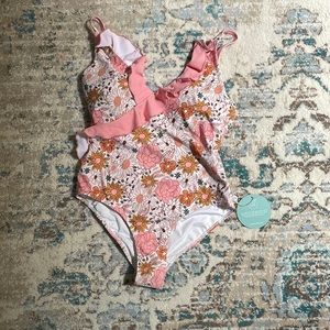 CADEN LANE WOMEN'S RUFFLED ONE-PIECE SWIMSUIT | BOHO FLORAL